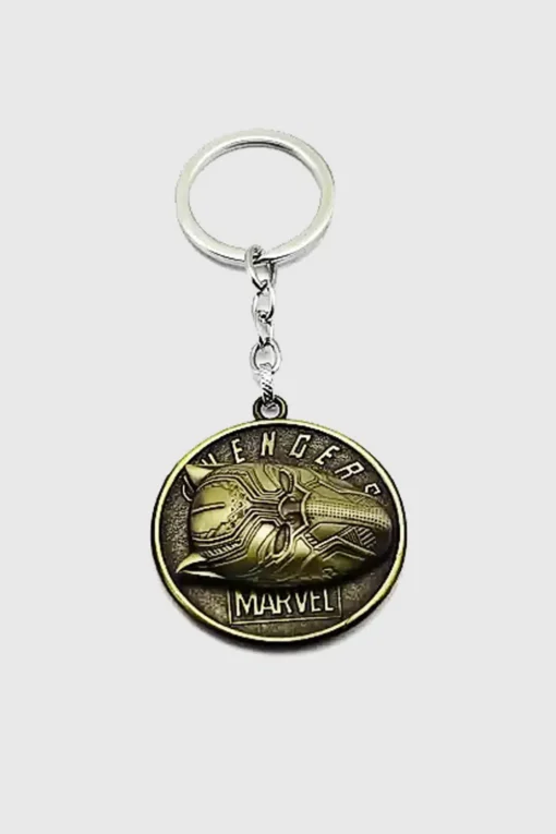 Black Panther Metal Spinner Keychain – Premium Marvel Collectible | Vibranium-Inspired Design