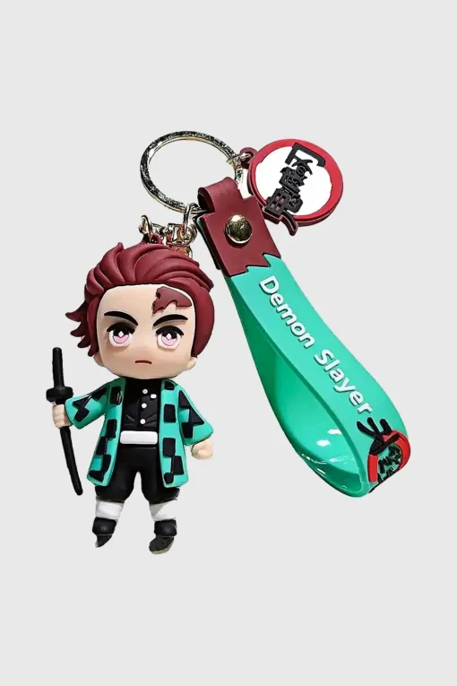 Demon Slayer Anime 3D Silicone Keychain – Tanjiro Design