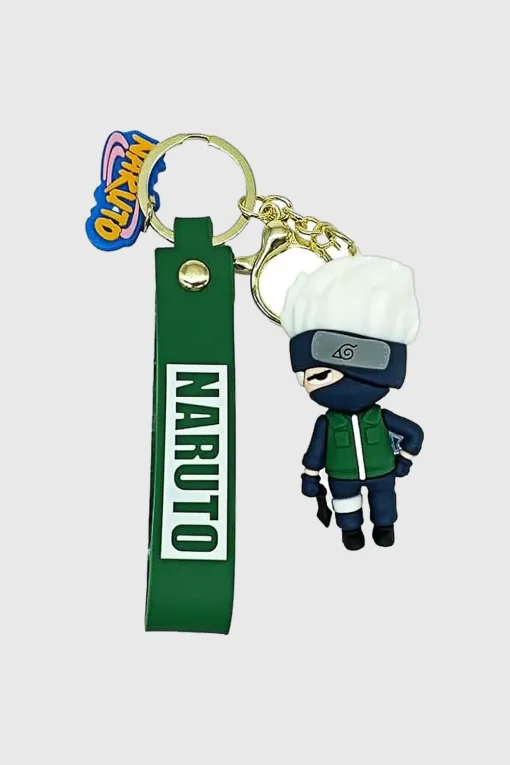 Naruto Anime Kakashi 3D Silicone Keychain – Durable & Iconic Lanyard Accessory