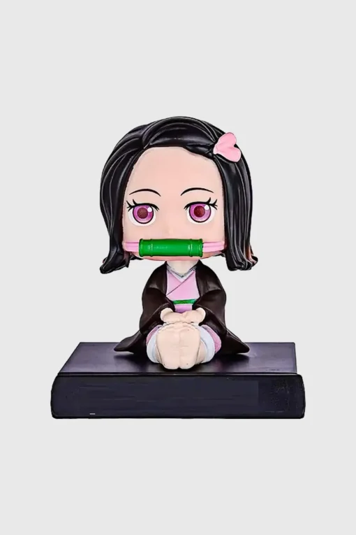 Nezuko Kamado Bobblehead Mobile Holder – Demon Slayer Collectible, 14.5 cm, High-Grade PVC