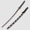 One Piece Zoro Shusui Katana Wooden Sword with Black and Red Design