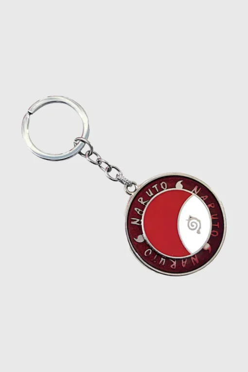 Naruto Spinner Keychain – Red | Anime Keychain Collectible | Naruto Shippuden Accessories