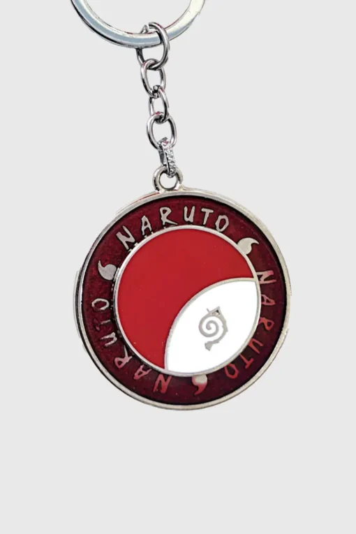 Naruto Spinner Keychain – Red | Anime Keychain Collectible | Naruto Shippuden Accessories - Image 2