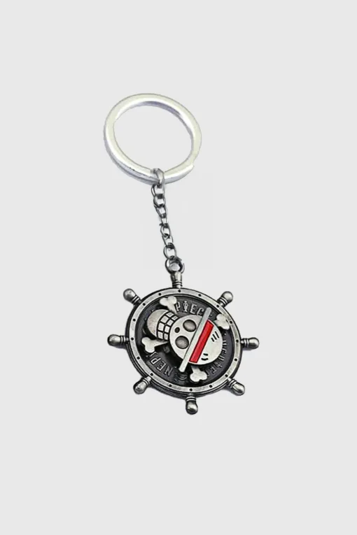 One Piece Skull Logo Spinner Keychain – Anime Collectible | Durable Metal Keyring