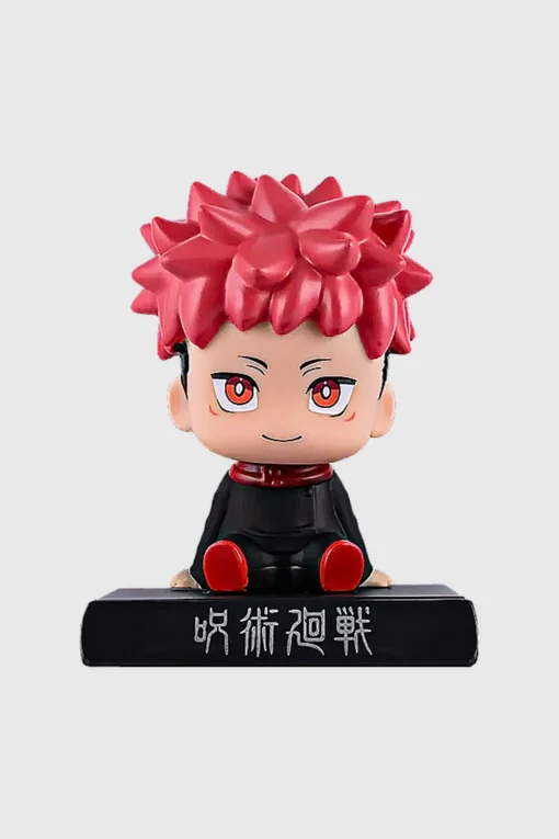 Itadori Yuji Jujutsu Kaisen Bobblehead with Mobile Holder – Anime Dashboard & Desk Accessory