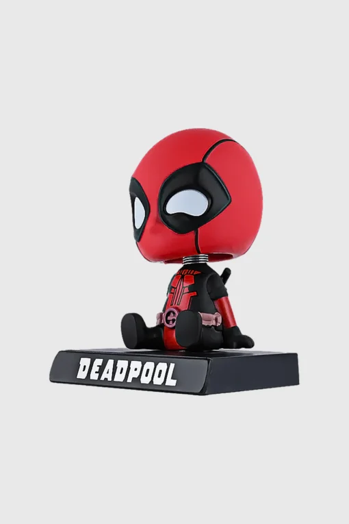 Deadpool Action Figure Bobblehead with Phone Holder – Marvel Collectible for Car & Desk - Image 2