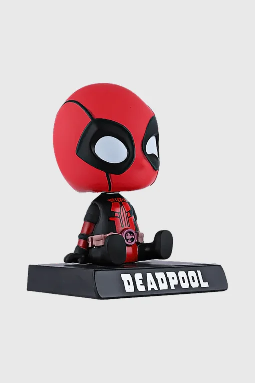 Deadpool Action Figure Bobblehead with Phone Holder – Marvel Collectible for Car & Desk - Image 3