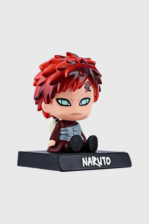 Naruto Gaara Bobblehead with Mobile Holder – Car Dashboard Anime Accessory - Image 2