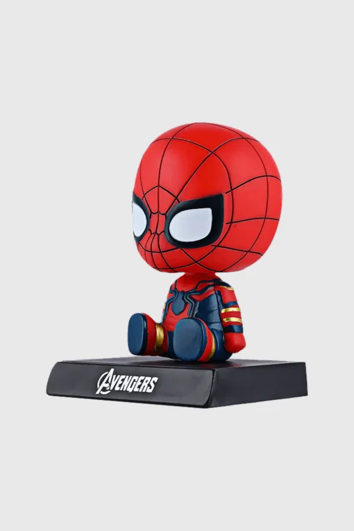 Spider-Man Bobblehead with Mobile Holder – Car Dashboard & Desk Accessory | Marvel Collectible - Image 2