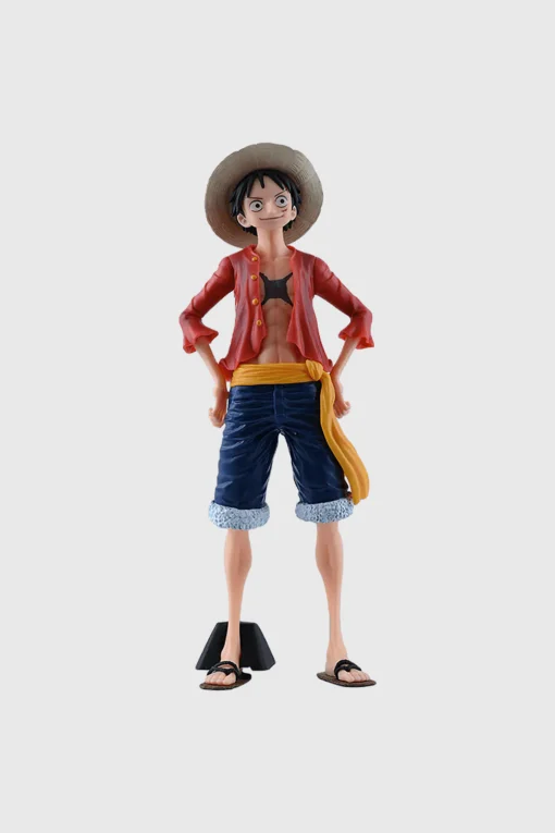 One Piece Monkey D. Luffy Action Figurine – 27cm with 3 Interchangeable Faces