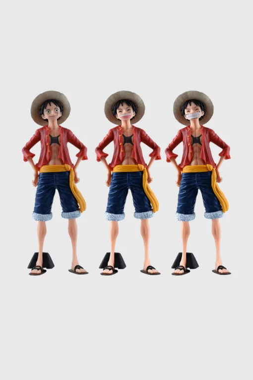 One Piece Monkey D. Luffy Action Figurine – 27cm with 3 Interchangeable Faces - Image 5