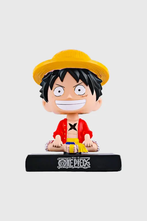 Monkey D. Luffy Bobblehead – One Piece Collectible with Mobile Holder | Ninjaskull