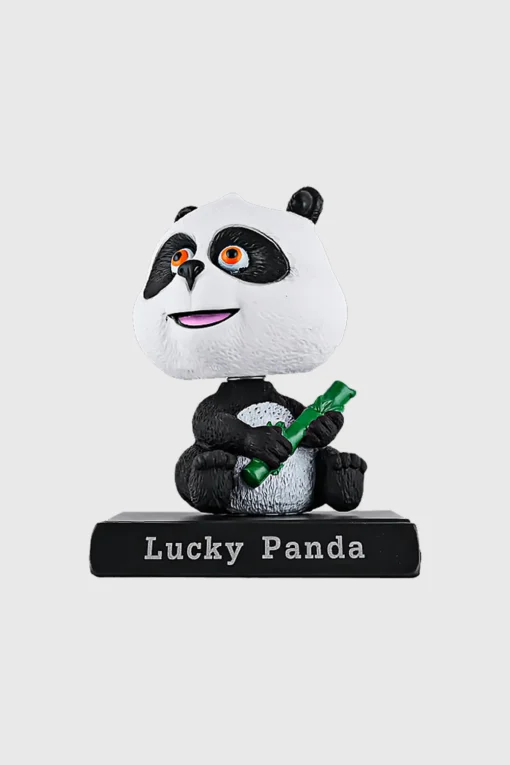 Lucky Panda Bobblehead – Cute Collectible with Mobile Holder | Ninjaskull