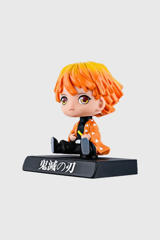 Zenitsu Agatsuma Bobblehead – Demon Slayer Anime Collectible for Car & Desk - Image 3