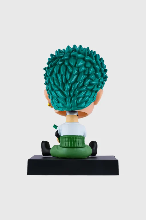 Roronoa Zoro Bobblehead – One Piece Collectible with Mobile Holder for Car & Desk - Image 3